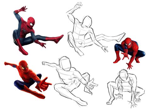 spider man pose reference|spider-man reference photos.